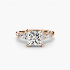 The Floral Accent Solitaire