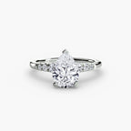Solitaire with Shoulder Accents