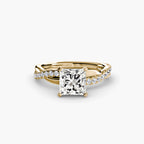 The Emerald Twist Pavé Ring