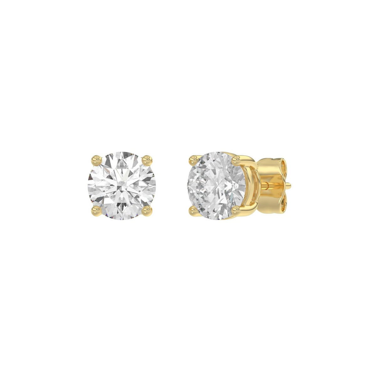 10K Yellow Gold, angled view