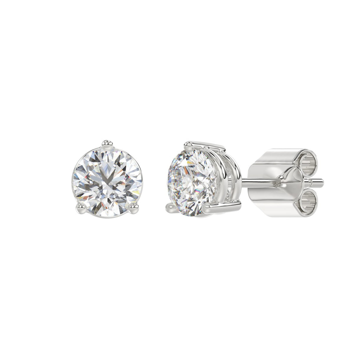 10K White Gold, angled view