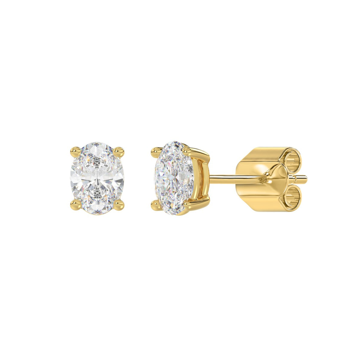 10K Yellow Gold, angled view