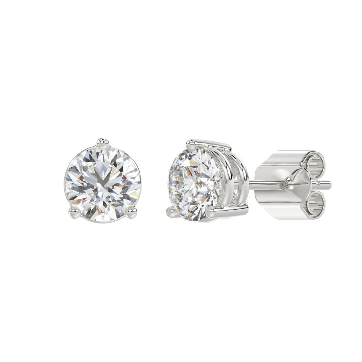 10K White Gold, angled view