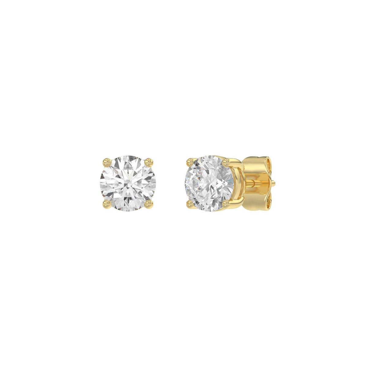 10K Yellow Gold, angled view