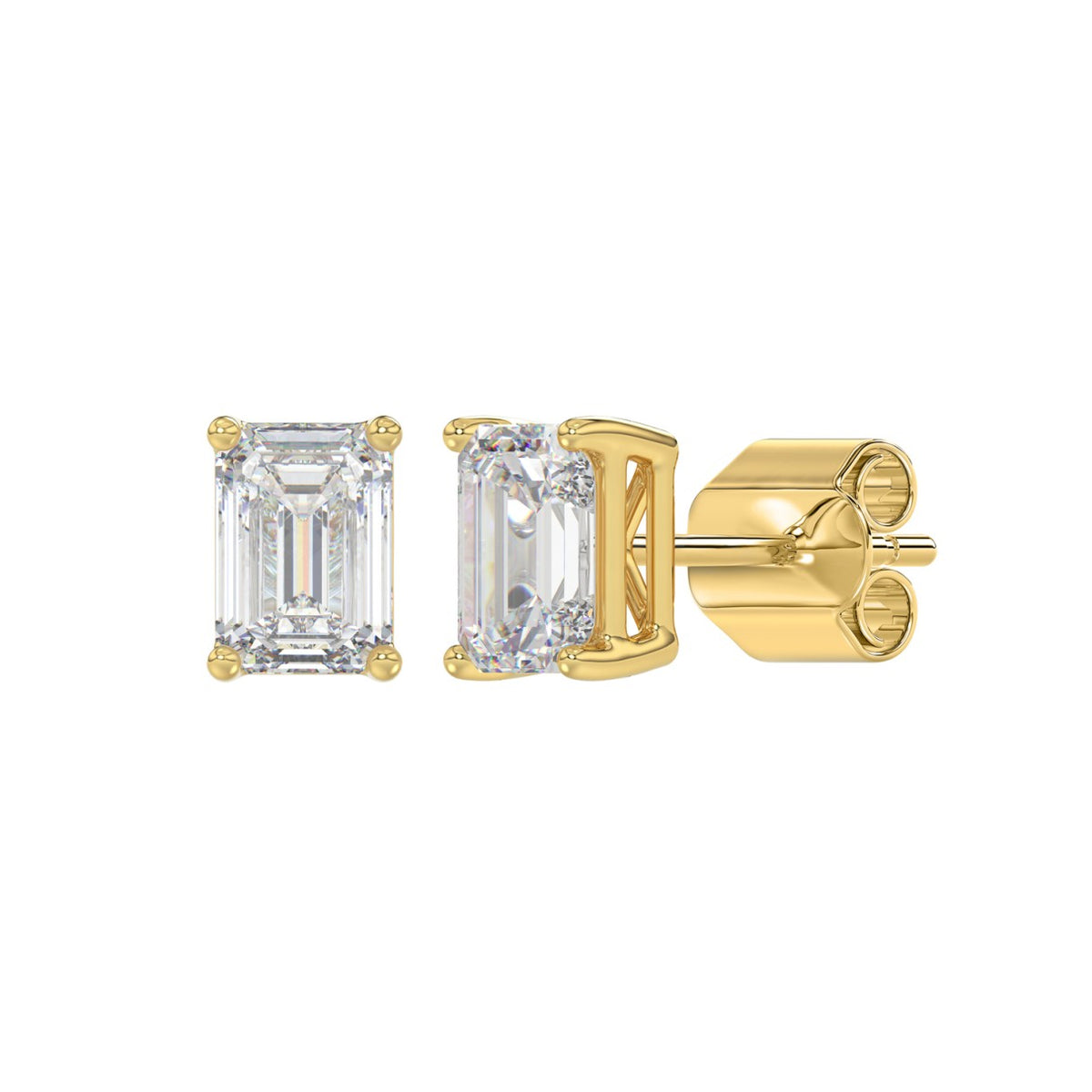 10K Yellow Gold, angled view