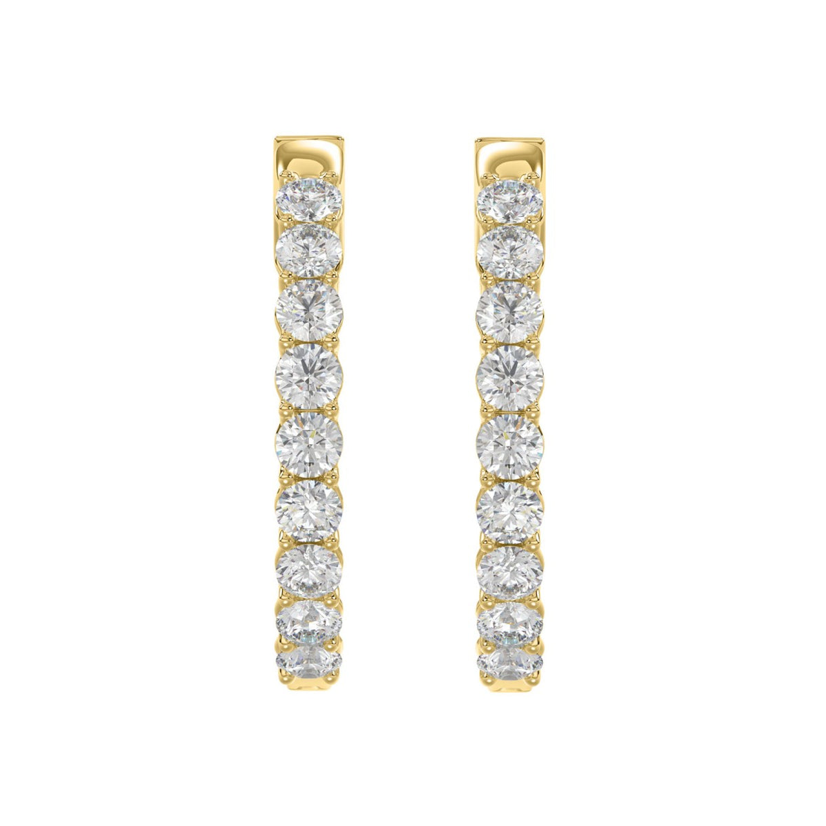 10K Yellow Gold, angled view