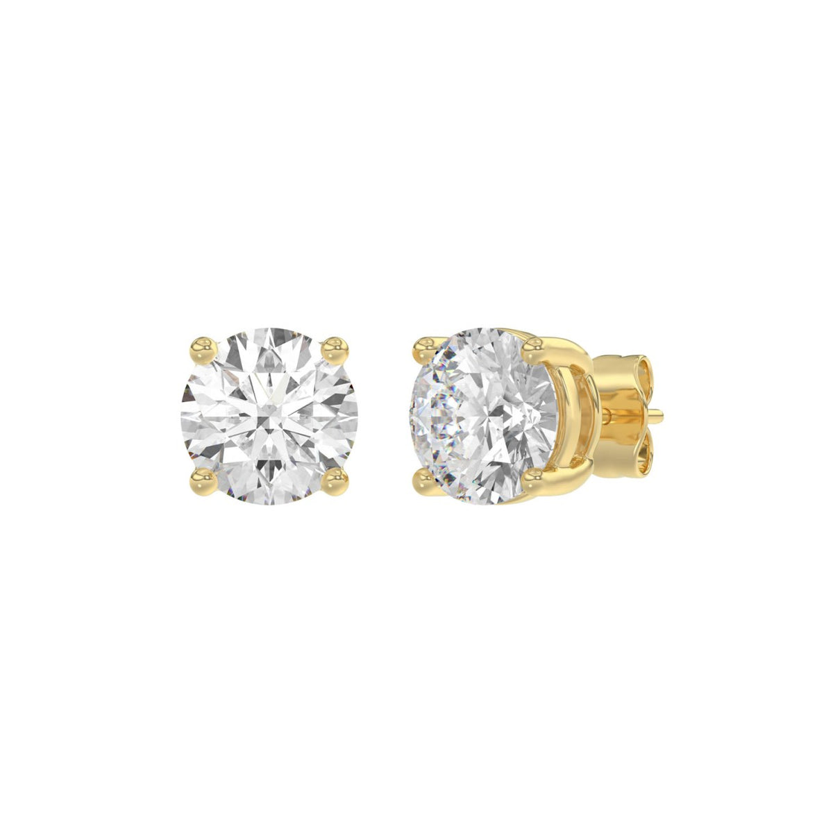 10K Yellow Gold, angled view