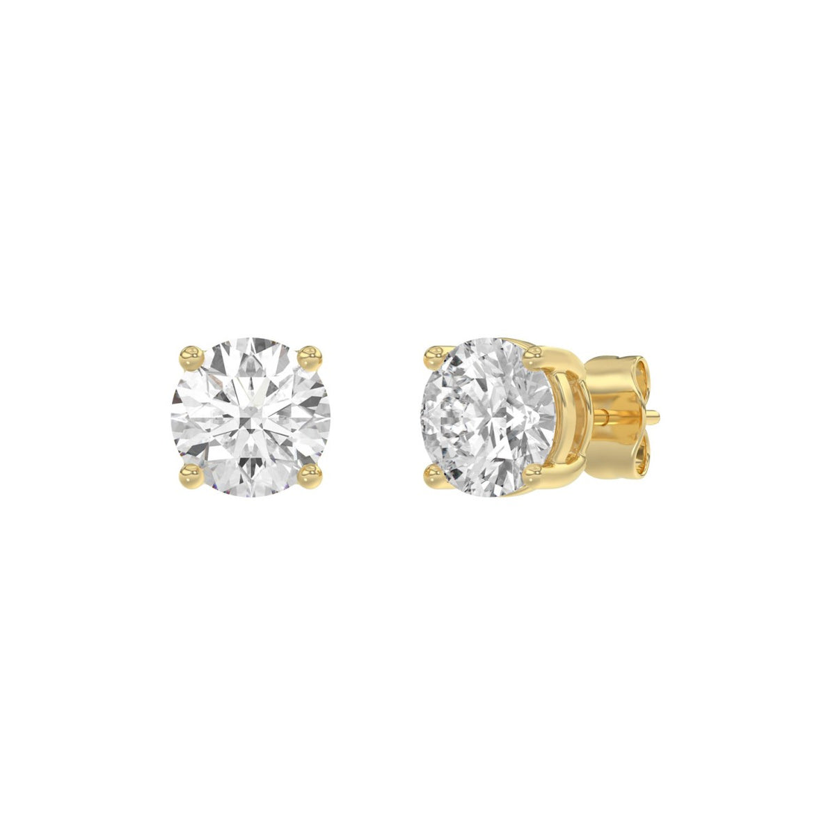10K Yellow Gold, angled view