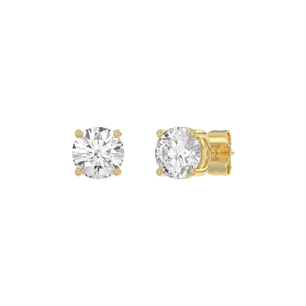 10K Yellow Gold, angled view