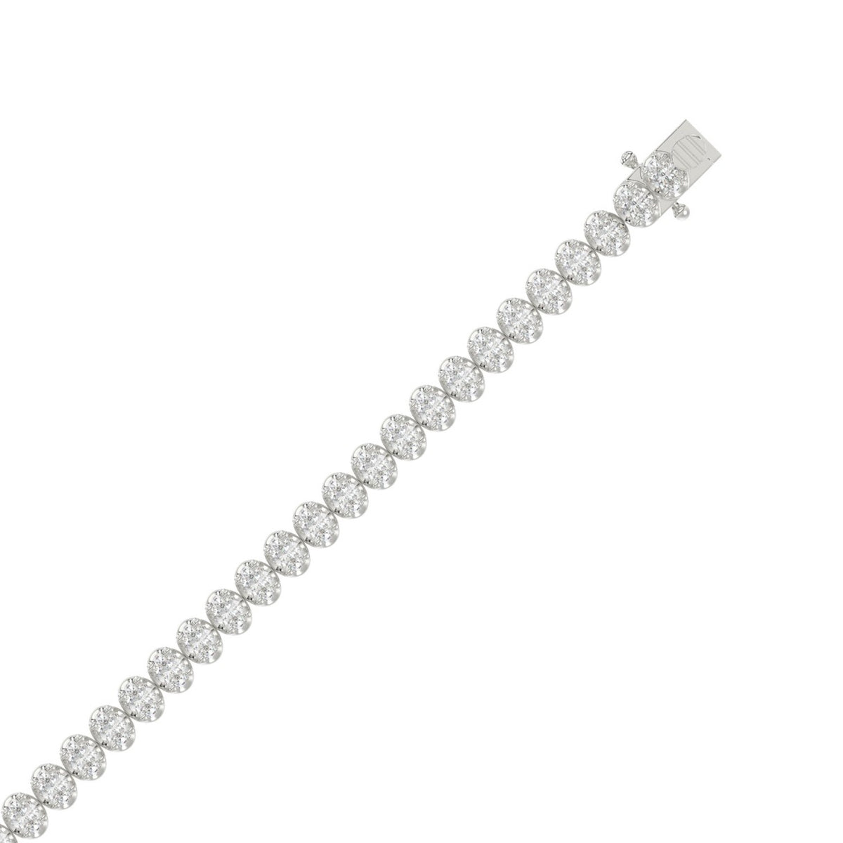 10K White Gold, top view