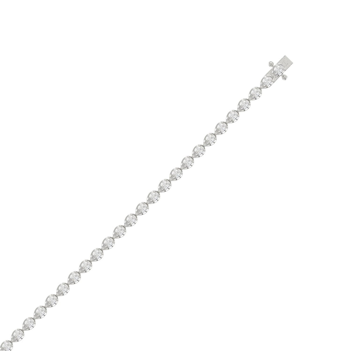 10K White Gold, top view