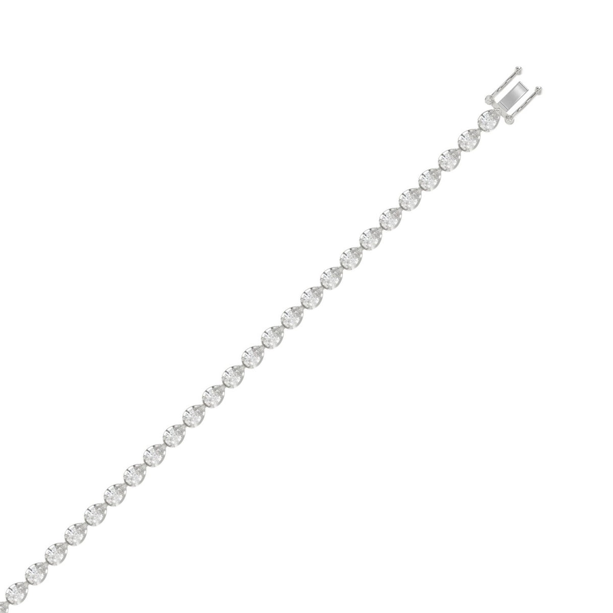 10K White Gold, flat view