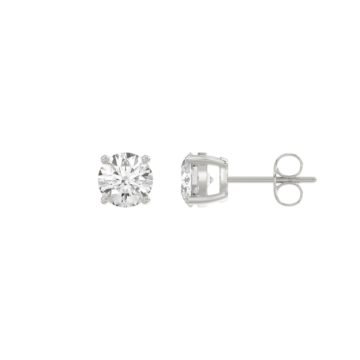 10K White Gold, flat view