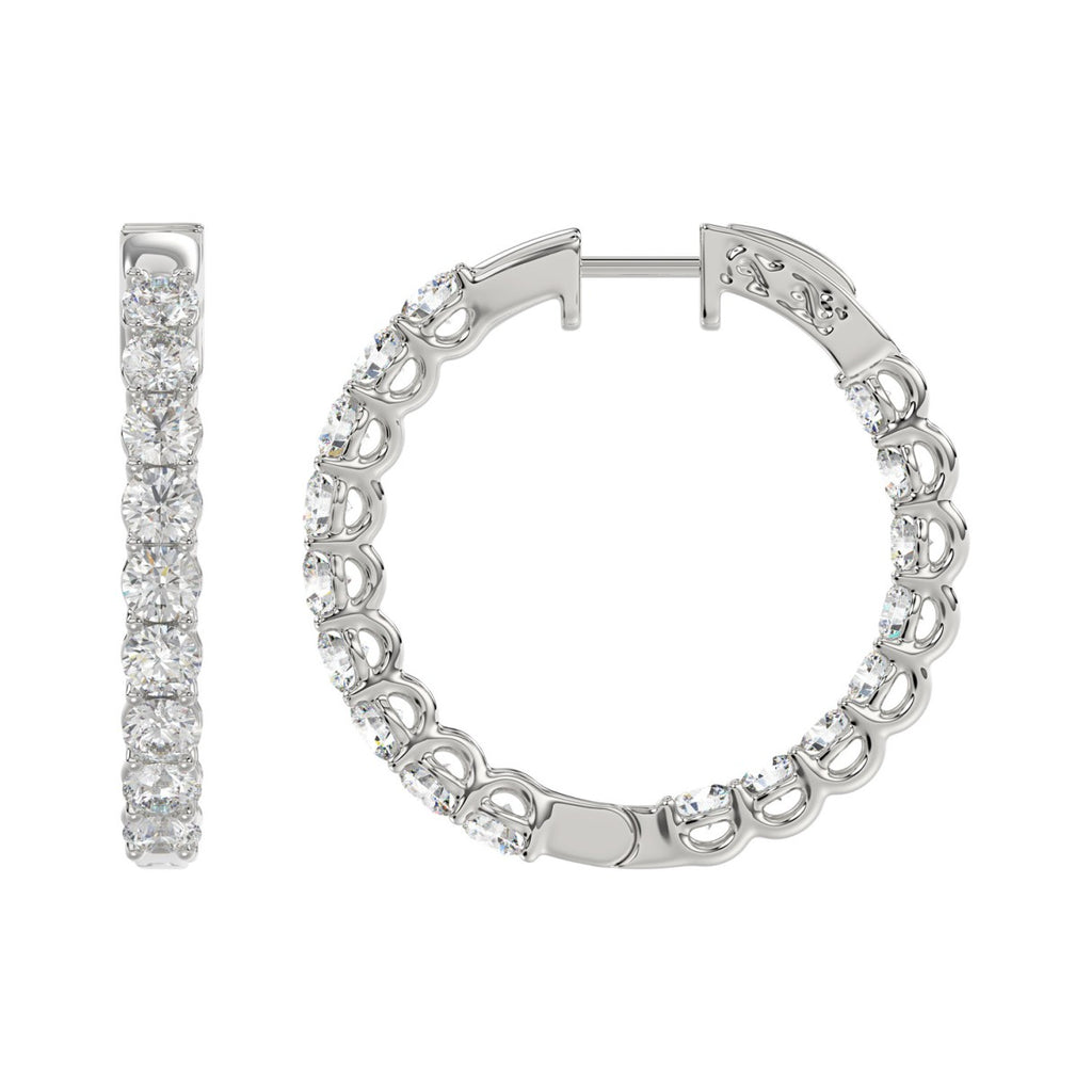 10K White Gold, flat view