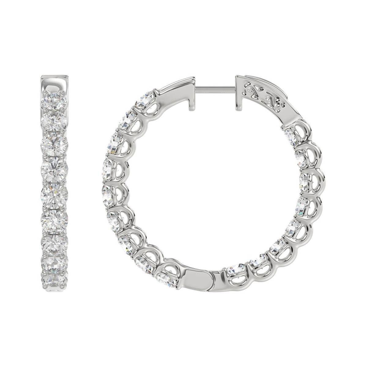 10K White Gold, flat view