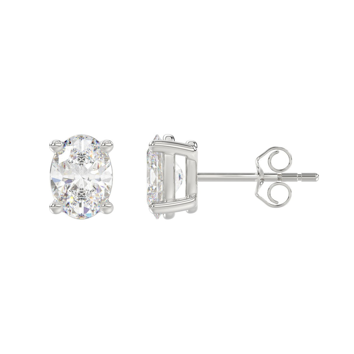 10K White Gold, flat view