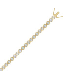 Microfusion Prong Set Tennis Bracelet - 14K Yellow Gold