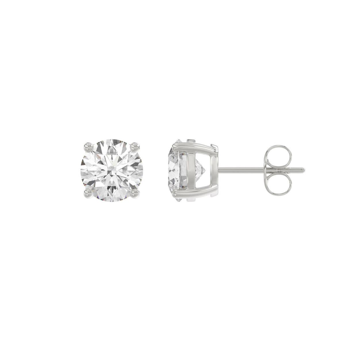 10K White Gold, flat view