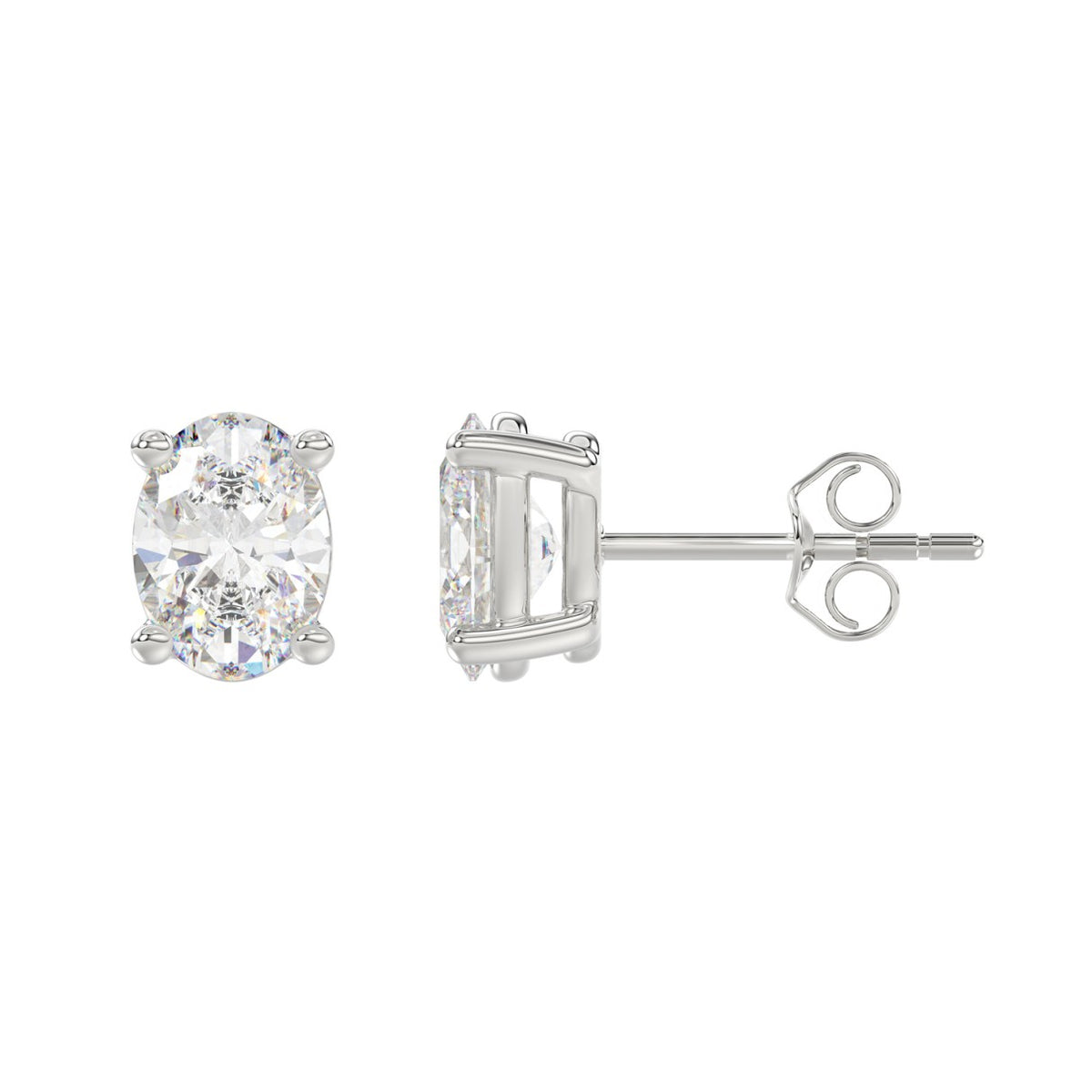 10K White Gold, flat view