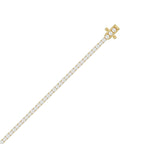 10K Yellow Gold, flat view