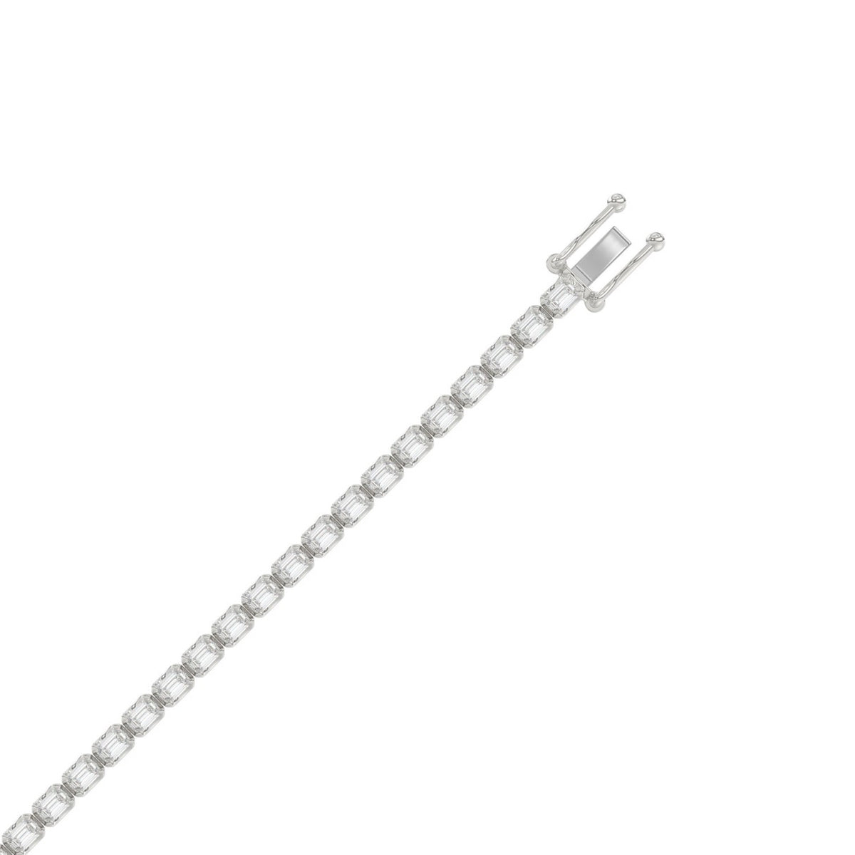10K White Gold, flat view