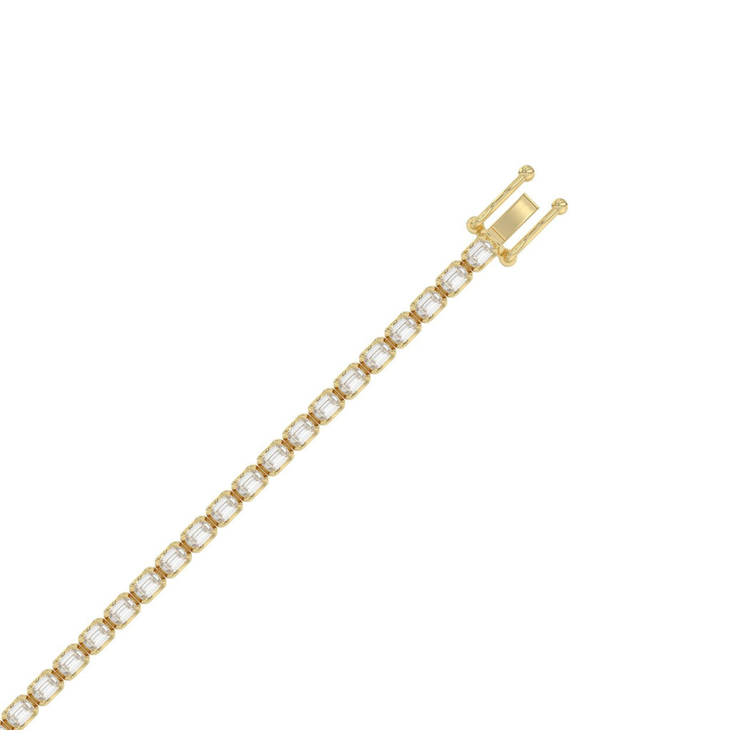 10K Yellow Gold, flat view