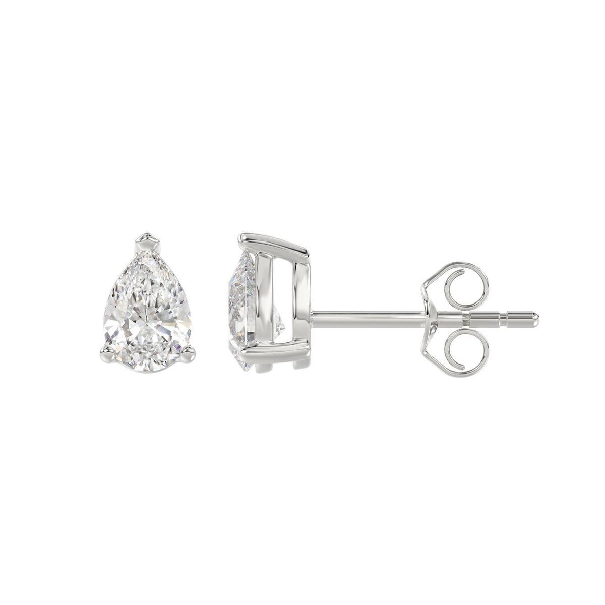 10K White Gold, flat view