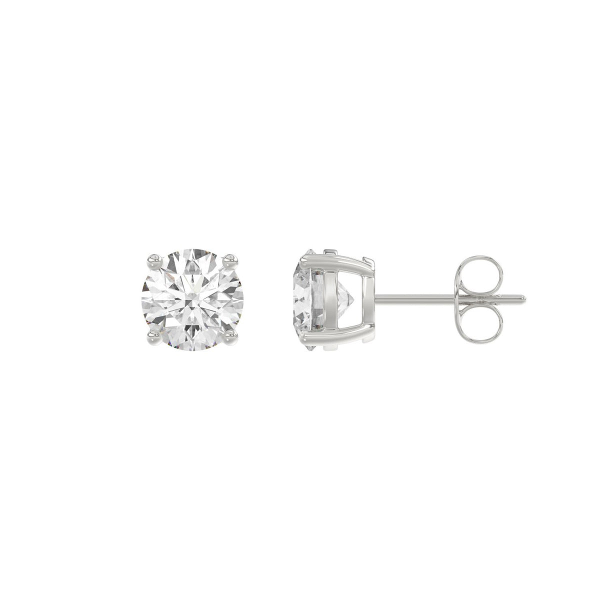 10K White Gold, flat view